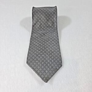 Barrington Grey Geometric Shape Men's 100% Silk Tie 62"